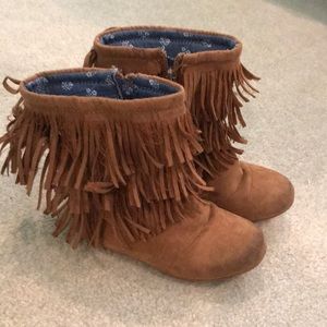 Cute moccasin boots toddler girls